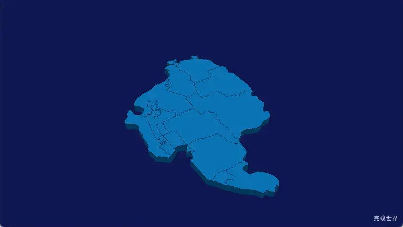 echarts 武汉市东西湖区geoJson地图3d地图实例旋转动画